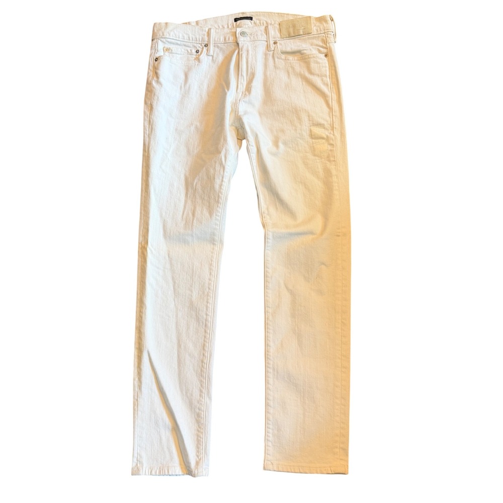 Abercrombie & Fitch Mens Skinny Iconic Stretch Jeans White 33x32